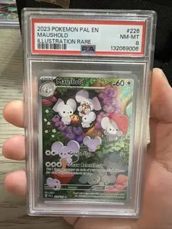 2023 Pokemon SV Paldea Evolved Maushold #226/193 Psa 8 - Image 1