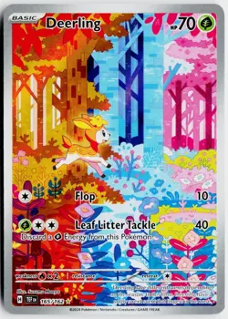 Pokemon TCG Deerling 165/162 Temporal Forces Illustration Rare Holo EN NM B - Image 1