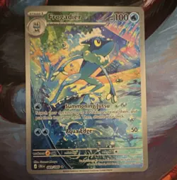 The Pokemon Company Frogadier 089/086 Crown Zenith IR Holo Full Art English 2023 - Image 1
