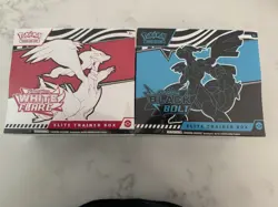 Pokemon Scarlet And Violet Black Bolt And White Flare Elite Trainer Boxes 1 Pair - Image 1