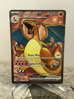 Charizard ex Full Art NM 183/165 Scarlet & Violet 151 Pokemon - Image 1