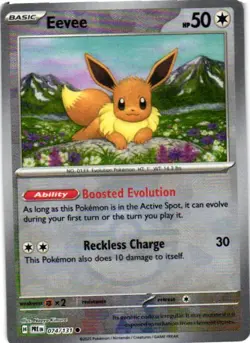 Eevee (Poke Ball Pattern) 074/131 Holo Common Prismatic Evolutions Pokemon NM - Image 1