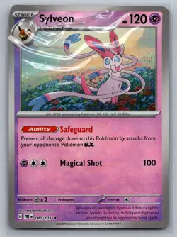 Sylveon (Poke Ball Pattern) 040/131 Holo Prismatic Evolutions Pokemon Holo NM - Image 1
