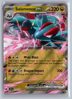 Salamence ex 114/159 Double Rare Journey Together Pokemon Near Mint - Image 1