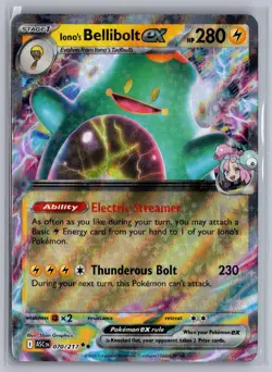 Iono's Bellibolt ex 070/217 Double Rare Ascended Heroes Pokemon Near Mint - Image 1
