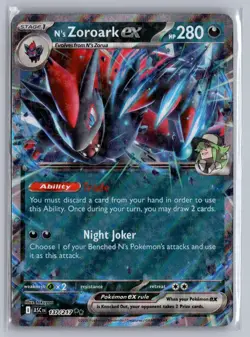 N's Zoroark ex 137/217 Double Rare Ascended Heroes Pokemon Near Mint - Image 1