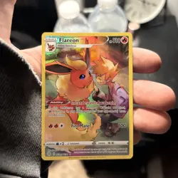 Pokemon Flareon Ultra Rare Full Art Holo TG01/TG30 Brilliant Stars 110HP English - Image 1