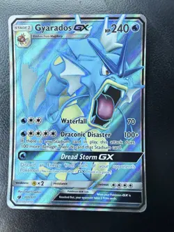Pokemon TCGcrimson Invasion Full Art Ultra Holo Rare Gyarados GX 101/111 - Image 1