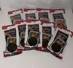 Pokemon TCG: Destined Rivals Checklane Blister Eevee Promo Lot Of 9 - Image 1