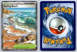 SURFING BEACH 114/086 ULTRA RARE ME04: CHAOS RISING POKEMON LP ODASHIMA - Image 3