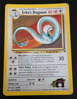 Pokemon Erika's Dragonair 4/132 Gym Heroes Holo HP Damaged ( See Photos) - Image 1