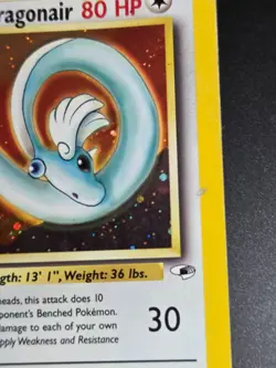 Pokemon Erika's Dragonair 4/132 Gym Heroes Holo HP Damaged ( See Photos) - Image 5
