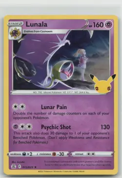Lunala 015 Celebrations Pokemon Holo 🔥B2G1 Coupon🔥 - Image 1