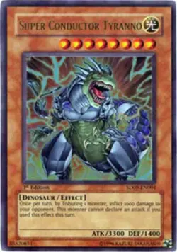 Super Conductor Tyranno SD09-EN001 1st Ultra Rare MP Yu-Gi-Oh! DNA GAMES - Image 1