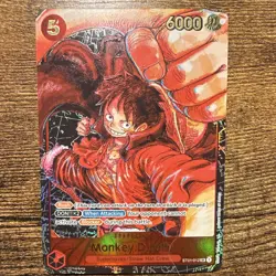 Bandai One Piece CCG Monkey.D.Luffy ST01-012 SR Foil Alt Art ENG 6000 5c - Image 1