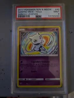 2017 Pokemon Shining Mew 40/73 Shining Legends Holo PSA 9 Shiny Holo Rare - Image 1