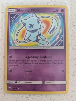 2017 Pokemon Shining Legends Shiny Holo Rare Shining Mew 40/73 - Image 1