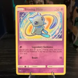 Pokemon TCG Shining Mew Shining Legends 40/73 Holo Shiny Holo Rare - Image 1