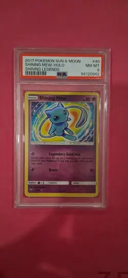 Pokemon Shining Mew Shining Legends Shiny Holo Rare 40/73 PSA 2017 English - Image 1