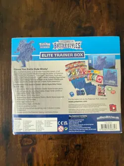 NEW & SEALED SW&SH BATTLE STYLES ELITE TRAINER BOX ETB BLUE POKEMON TCG - Image 3