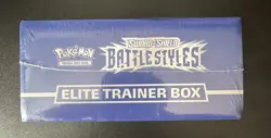 NEW & SEALED SW&SH BATTLE STYLES ELITE TRAINER BOX ETB BLUE POKEMON TCG - Image 4