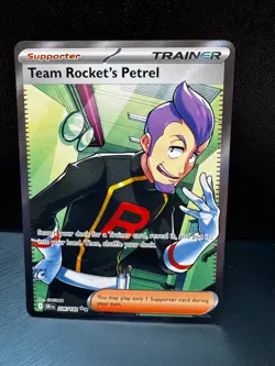 Pokemon TCG Team Rocket's Petrel Ultra Rare Card Destined Rivals 226/182 - Image 1