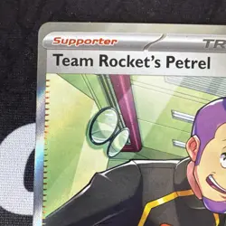 Pokemon TCG-Team Rocket's Petrel 226/182 Ultra Rare Holo Destined Rivals NM - Image 2