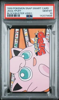 1999 Blockbuster Video Pokemon Snap Jigglypuff Smart Card PSA 10 - Image 1