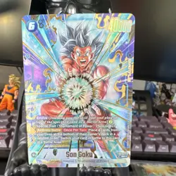 Son Goku SR Foil Battle FB03-037 40000 Dragon Ball Super Card Game English - Image 1
