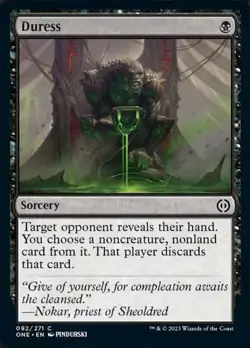 Duress - Foil Light Play, English Magic the Gathering MTG Phyrexia: All Will Be - Image 1