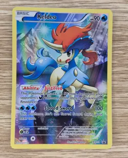 2016 Pokemon TCG Mythical Collection Promo Keldeo XY118 LP - Image 1