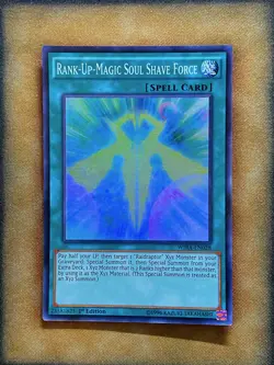 Yugioh Rank-Up-Magic Soul Shave Force WIRA-EN028 Super Rare 1st Ed LP - Image 1