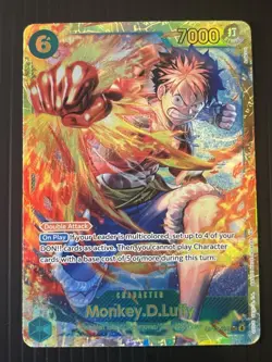 Monkey D. Luffy OP13-118 SEC Secret Rare English FOIL One Piece TCG Card - Image 1