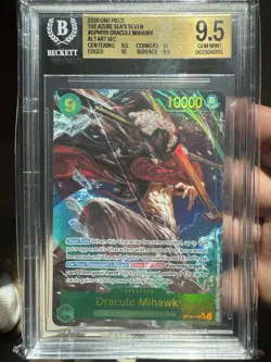 2026 One Piece Seas Seven OP14 Dracule Mihawk Alt ART New BGS 9.5 Gem Mint - Image 1