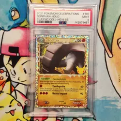 PSA 9 2021 Pokemon Celebrations Classic HG & SS #107 Donphan Holo - Image 1