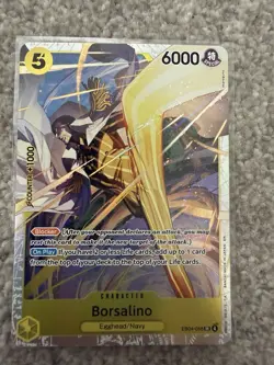 Bandai One Piece Card Game Borsalino EB04-058 SR Special Foil EN 6000 Power - Image 2