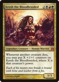 Kresh the Bloodbraided - Foil From the Vault: Legends MP MTG - Image 1