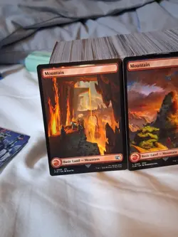 x3 Mountain FIN Final Fantasy MTG 303 304 305 FULL ART BASIC LAND M/NM - Image 2