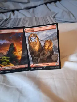 x3 Mountain FIN Final Fantasy MTG 303 304 305 FULL ART BASIC LAND M/NM - Image 4