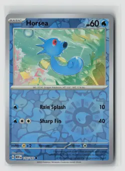 Horsea #116/165 Sv Scarlet & Violet 151 Reverse Holo Pokemon TCG NM - Image 1