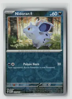 Nidoran F #029/165 Sv Scarlet & Violet 151 Common Reverse Holo Pokemon TCG NM - Image 1