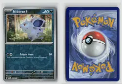 Nidoran F #029/165 Sv Scarlet & Violet 151 Common Reverse Holo Pokemon TCG NM - Image 3