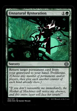 Unnatural Restoration 191 Foil U Phyrexia: All Will Be One - Image 1