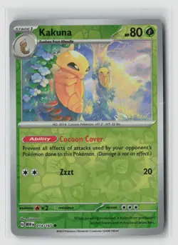 Kakuna #014/165 Sv Scarlet & Violet 151 Common Reverse Holo Pokemon TCG LP - Image 1