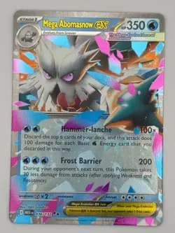 Mega Abomasnow ex 036/132 Double Rare Mega Evolution Pokemon Near Mint - Image 2