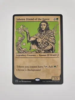 MTG Commander Legends Jaheira Friend of the Forest #409 Showcase Near Mint - Image 1
