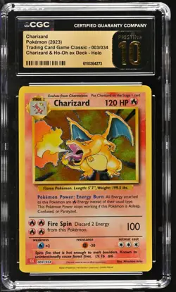 2023 POKEMON CHARIZARD & HO-OH EX DECK #003 CHARIZARD CGC PRISTINE 10 - Image 1