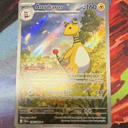 Pokemon TCG Ampharos 090/086 Crown Zenith Holo Rare Stage 2 160 HP English - Image 1