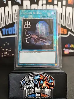 RA05-EN138 Foolish Burial Starlight Rare 1st Ed YuGiOh - Image 1