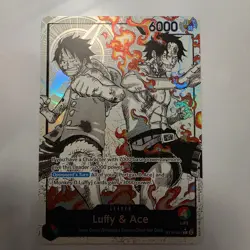ST30-001 Luffy & Ace leader Alt Art (Parallel) One Piece Card Game ENGLISH Deck - Image 1